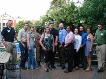 A group of Northwood University alum from the Atlanta chapter posing for a photo